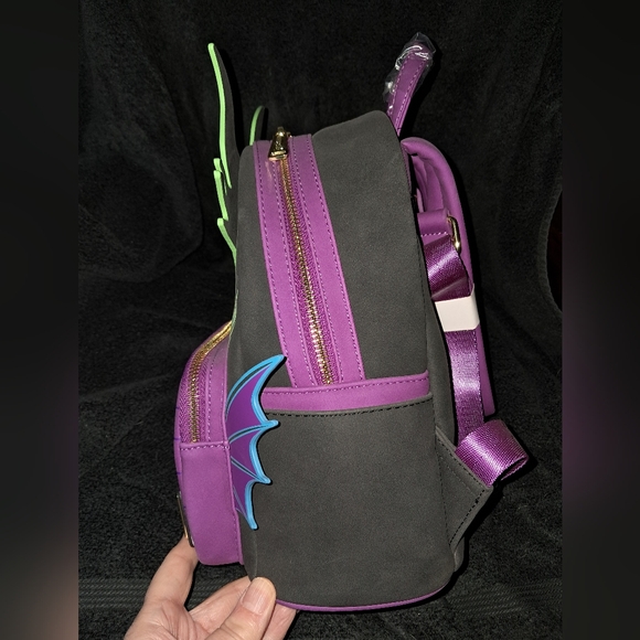 Exclusive GITD Maleficient Dragon Loungefly Mini Backpack - Picture 2 of 5